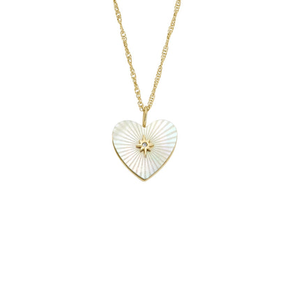 Fossil Collar jf04731710 radiant love de acero inoxidable en color dorado para dama