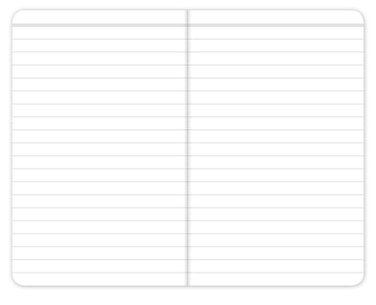 Cuaderno de campo – 9 x 14 cm –libro de notas y gráficos – Paquete de 5, LINED