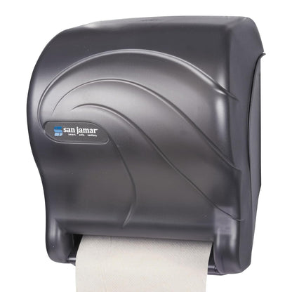 San Jamar Tear-N-Dry Essence - Dispensador automático de Toallas de Papel para baño, cocinas y restaurantes, plástico, 10 x 14.75 x 12.25 Pulgadas, Color Negro