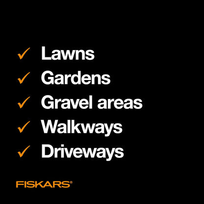Fiskars - Herramienta de extracción de malezas de pie de 3 Garras, Herramienta de deshierbe Manual con Mango ergonómico de 39 Pulgadas de Largo con Mecanismo de fácil expulsión