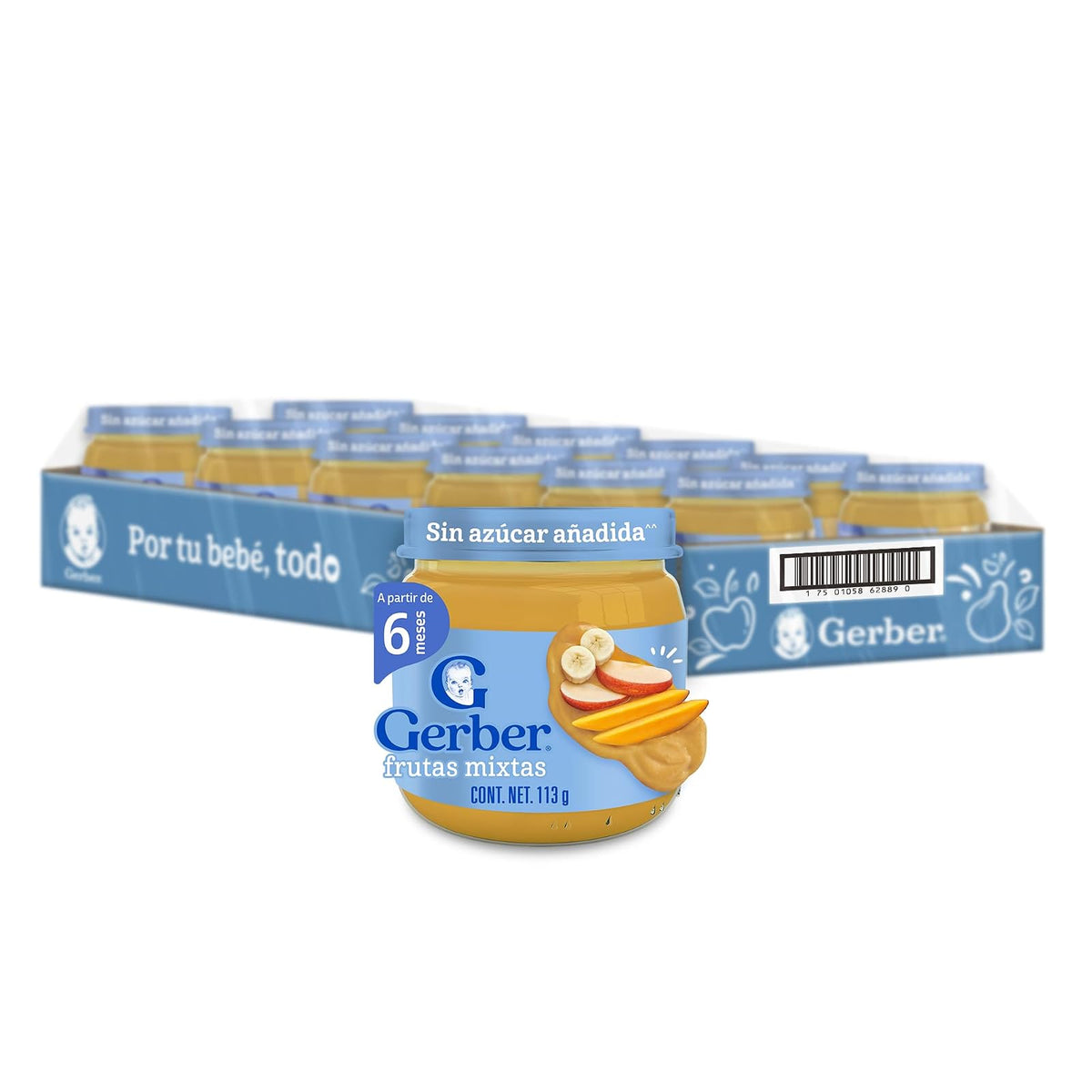 Papilla Gerber Etapa 2 Frutas Mixtas 113g Paquete de 12