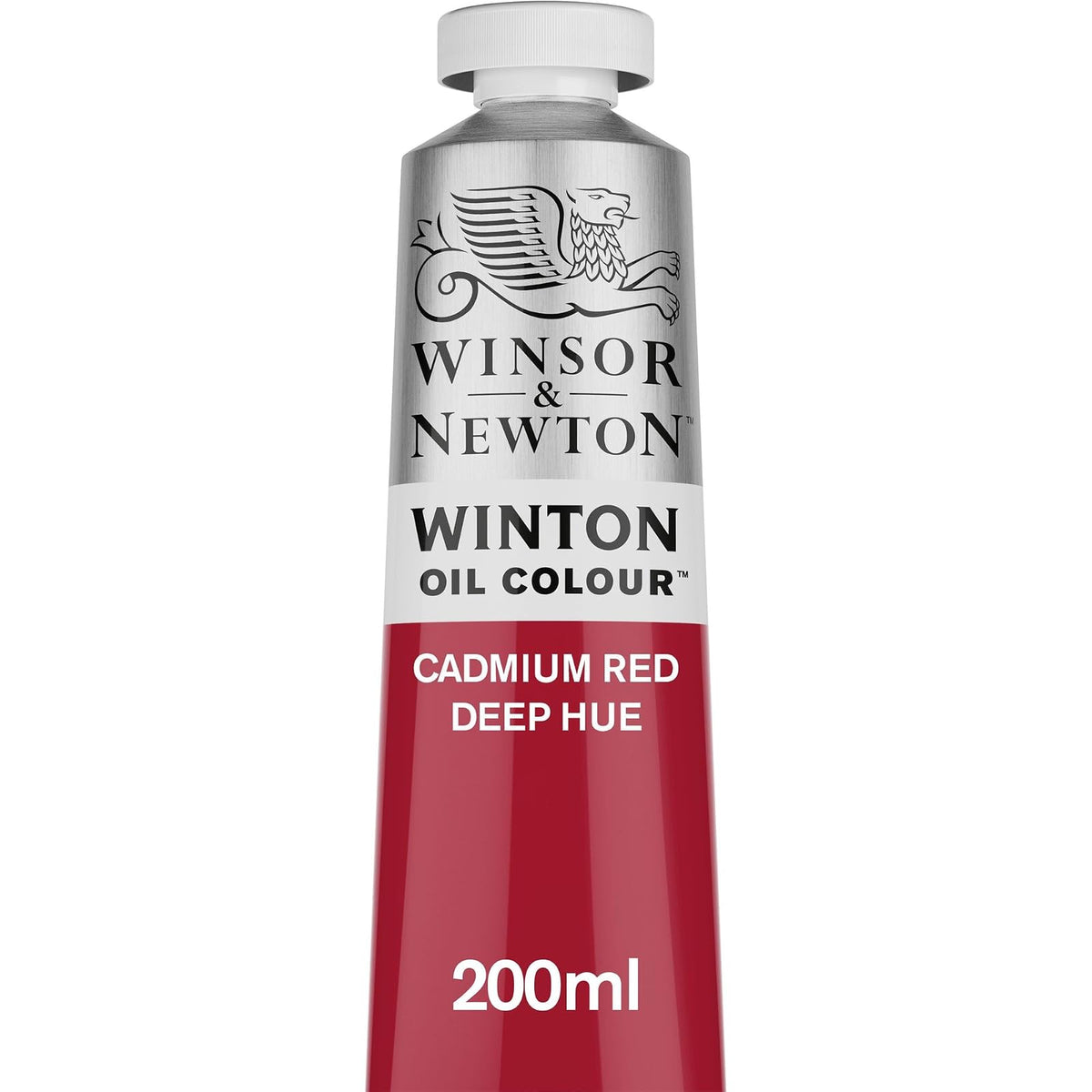 Winsor & Newton Winton Pintura de Óleo 200 ml - Rojo (Cadmium Red Deep Hue 098)
