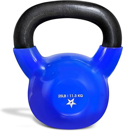 Yes4All Pesa Rusa Individual Recubierta de Vinilo de Alta Calidad - Ideal para Entrenamiento Cruzado, MMA y Ejercicios de Entrenamiento de Fuerza - Kettlebell para Ejercicio