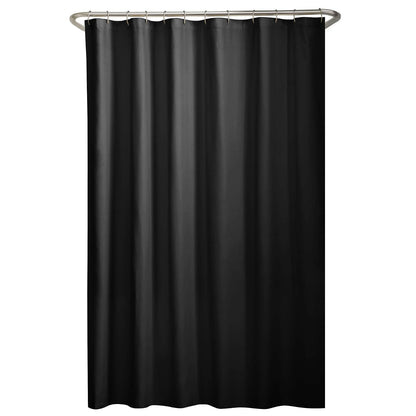 Maytex tela forro de cortina de ducha, Top ojal, Negro, Shower curtain liner, 1