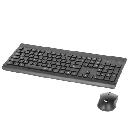 Kit de Teclado y Mouse óptico inalámbricos 2.4G Negro