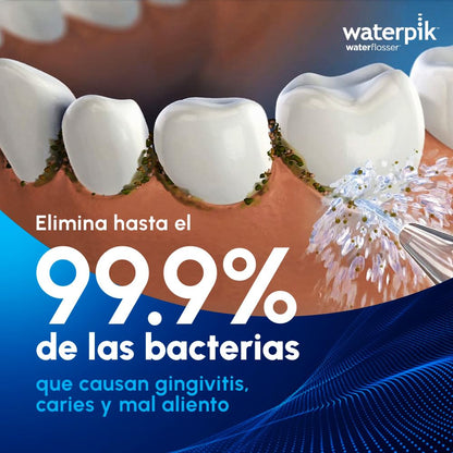 Waterpik Irrigador Bucal Ultra Plus WP-150. Máximo Rendimiento con 10 Ajustes y Depósito de Agua Extraíble. Elimina el 99% de las Bacterias de la Boca