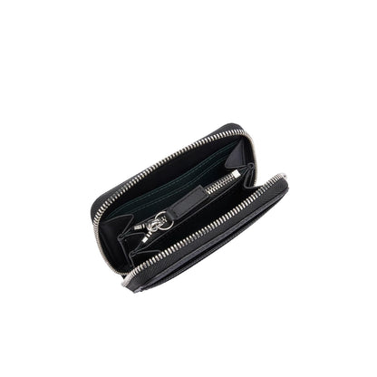 Lacoste Cartera Monedero Daily City | Negro, 11.5 x 8.5 x 3 cm, lona
