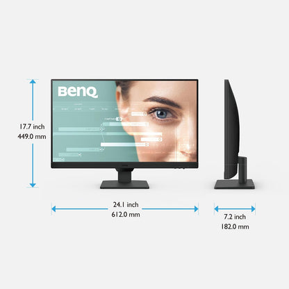 BenQ Monitor GW2490 23.8” 1080p FHD 100Hz IPS Eye-Care, HDMI, DP