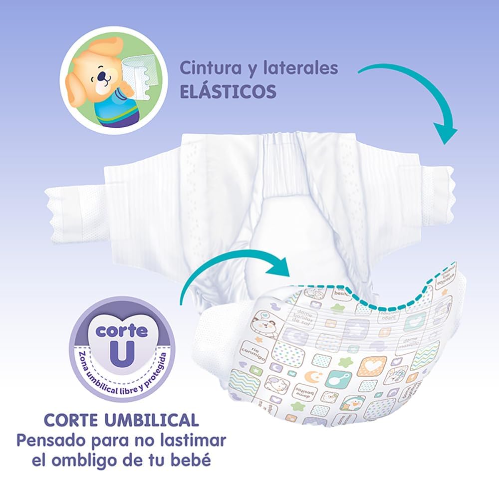 BBtips Sensitive, Recien Nacido, 160 Pañales (8 paquetes con 20 pañales)