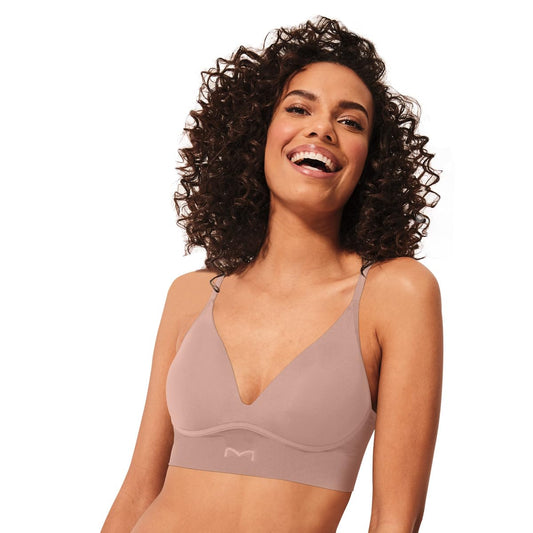 Maidenform Bra Seamless Mujer - Algodón, Ajuste Perfecto, Escote Profundo