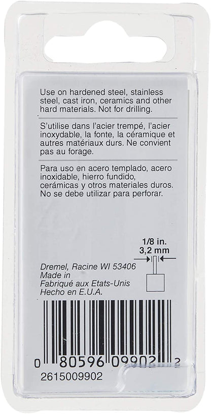 Dremel 9902 Fresa de Carburo de Tungsteno 3/32 Pulgadas para Materiales Duros