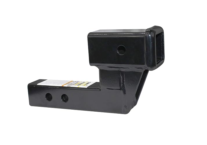 MaxxHaul Elevador de Enganche de Remolque 50397, Receptor de 5 cm, Elevación/Caída de 10 cm, Negro