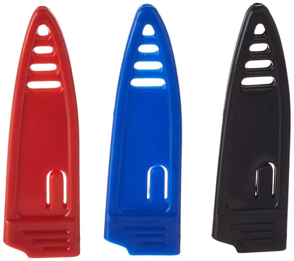 Mercer Culinary M33914 Non Stick Paring Knives with ABS Sheaths, Multicolor, 4"