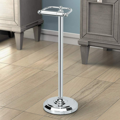 Gatco 1436C, Sujetador para papel Higienico en Pedestal, Chrome Large, 22 pulgadas