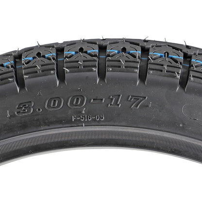 Italika F1401AB13 Llanta City Road 3.00-17 (TT), Negro
