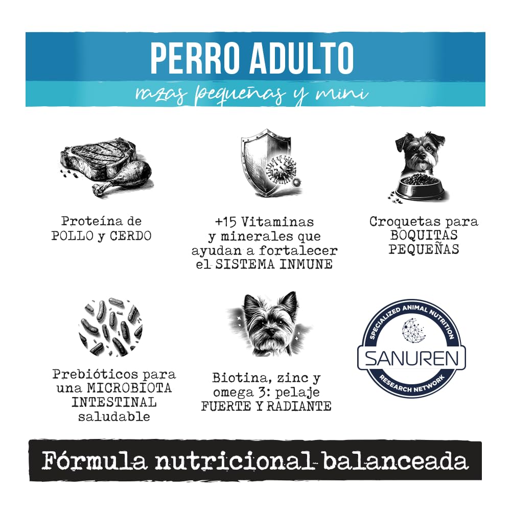 Prime Care Alimento para Perros Adultos Razas Pequeñas y Mini 2 kg
