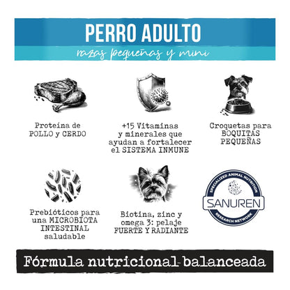 Prime Care Alimento para Perros Adultos Razas Pequeñas y Mini 2 kg