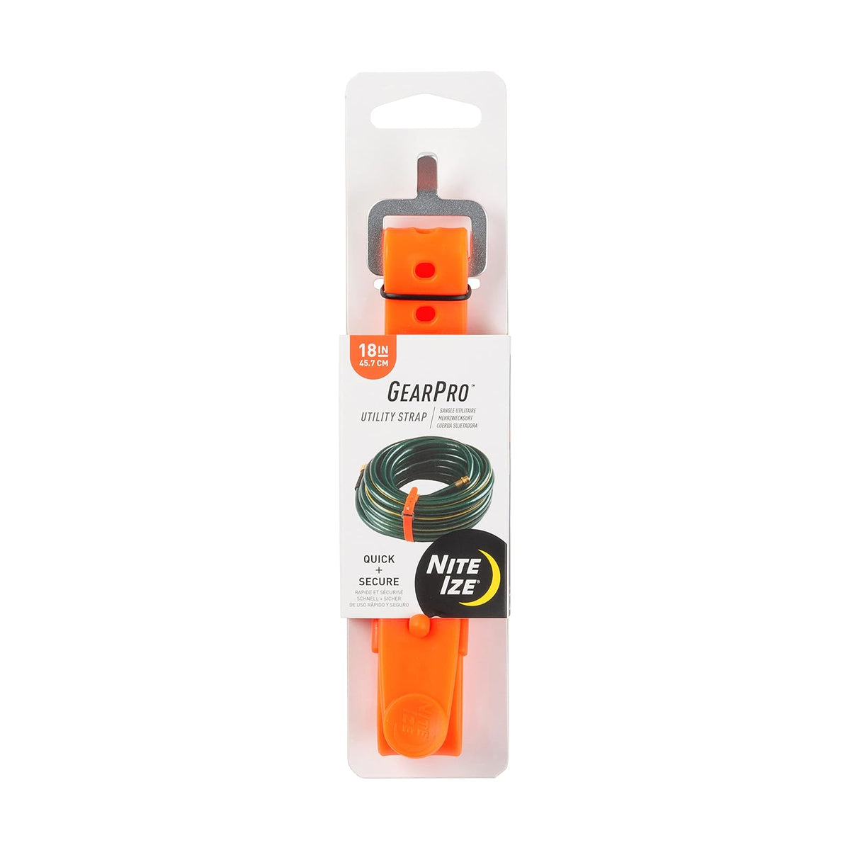 Nite Ize GearPro Correa de Utilidad, 24", Carga 80 lb - 18" Strap - Anaranjado encendido