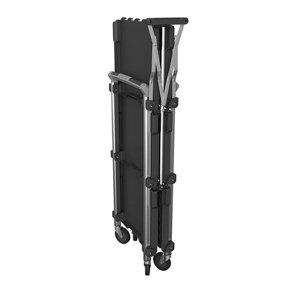 Olympia Tools 85-189 Pack N Roll Carrito de servicio plegable, XL, capacidad de 300 libras, color negro