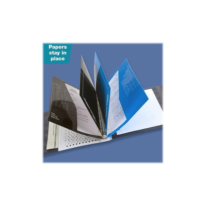 Mead Trapper Keeper - Carpeta de 1" con 2 Folders y Cierre de Velcro. Diseño Shapes. 260038CQ1-ECM