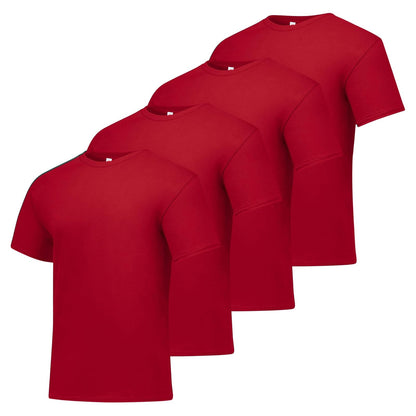 Hanes ComfortSoft Playera de Manga Corta para Hombre, Paquete de 4 - Deep Red 4-pack - XXL