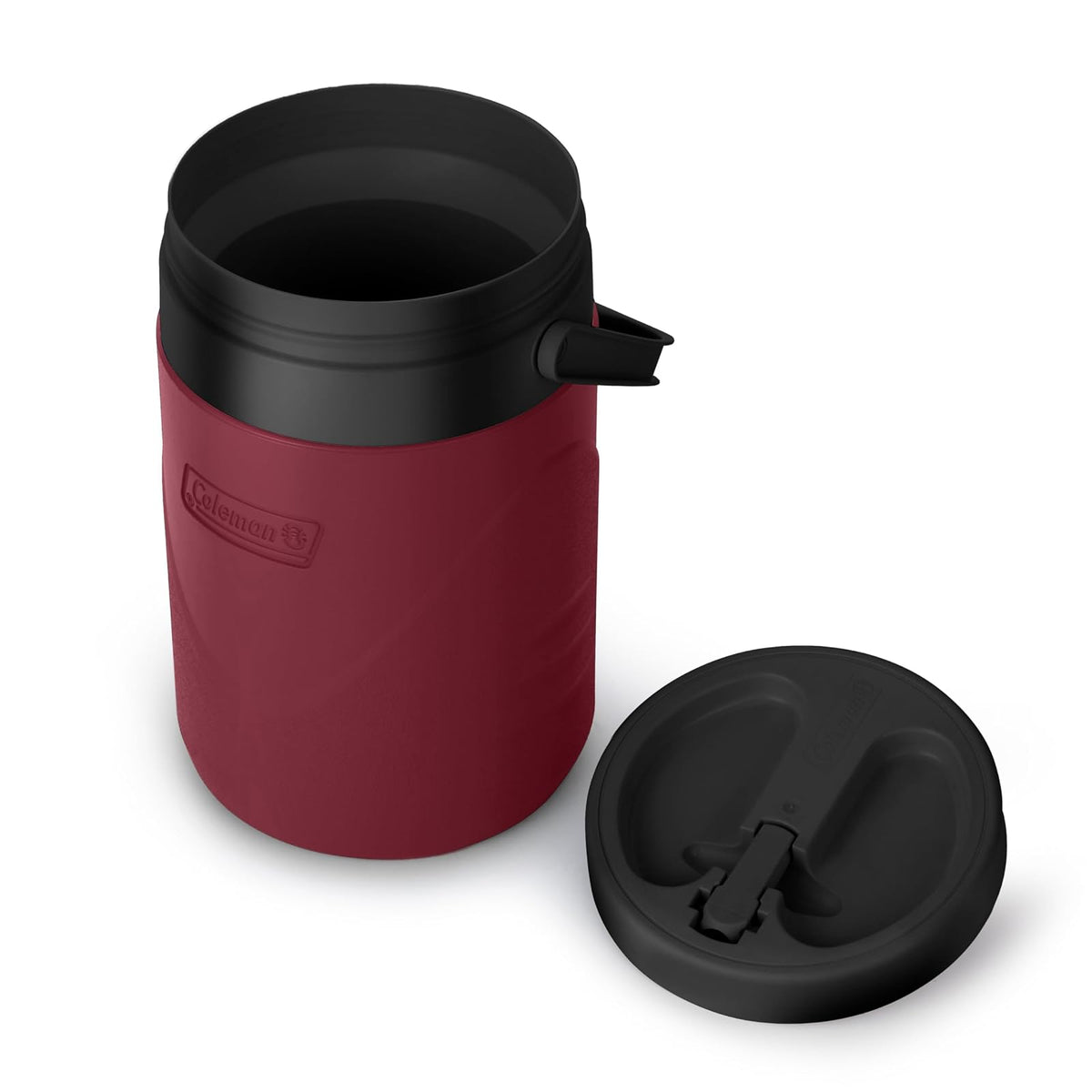 Coleman Garrafa Térmica Chiller™ de 3.7 L, con Boquilla Abatible, Conserva el Frío y Diseño Antiderrames, Cranberry