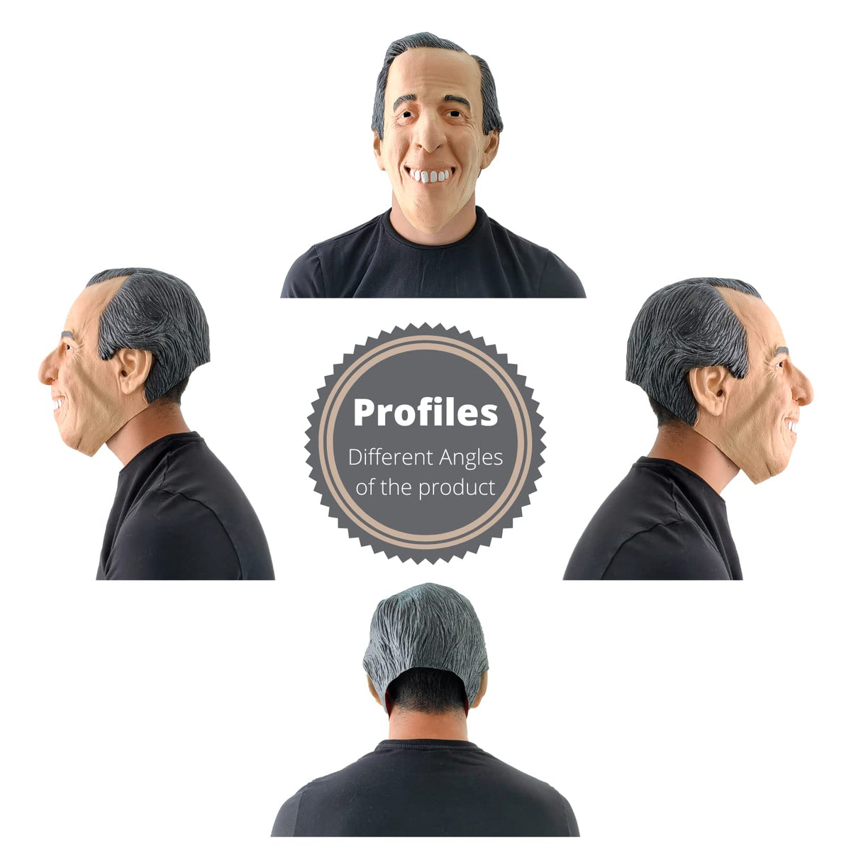 Máscara de Político Mexicano, Máscaras de Personajes Ideal para Halloween y Fiestas de Disfraces
