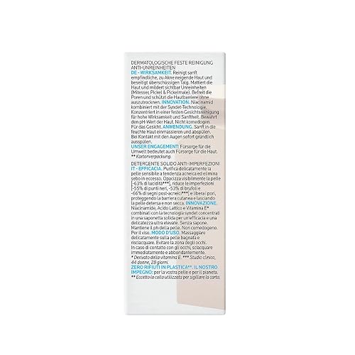 La Roche-Posay Effaclar barra espumosa dermatológica