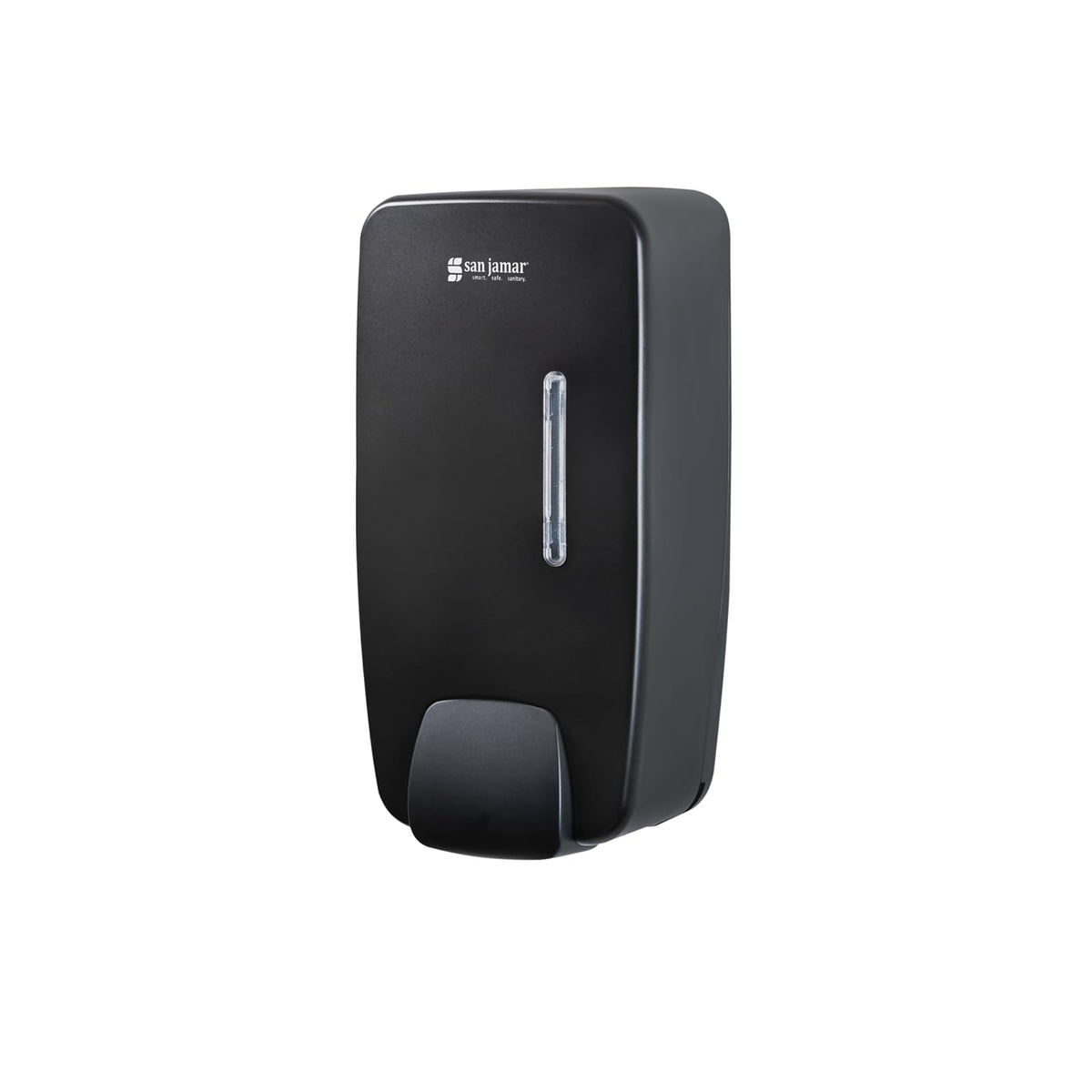 San Jamar Timeless Dispensador de jabón de Espuma Manual, Negro, Compatible con jabón Universal a Granel, Montaje en Pared, con Ventana de visualización