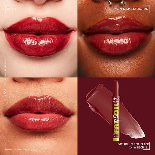NYX Fat Oil Slick Click Brillo Labial, Tono In a Mood
