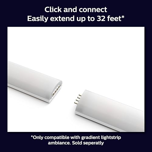 Philips Hue Tira Inteligente luz multicolor Gradient extensión 1 metro Compatible con Alexa
