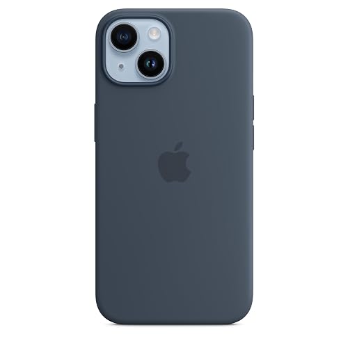 Funda de silicón con MagSafe para el iPhone 14 - Azul tormenta