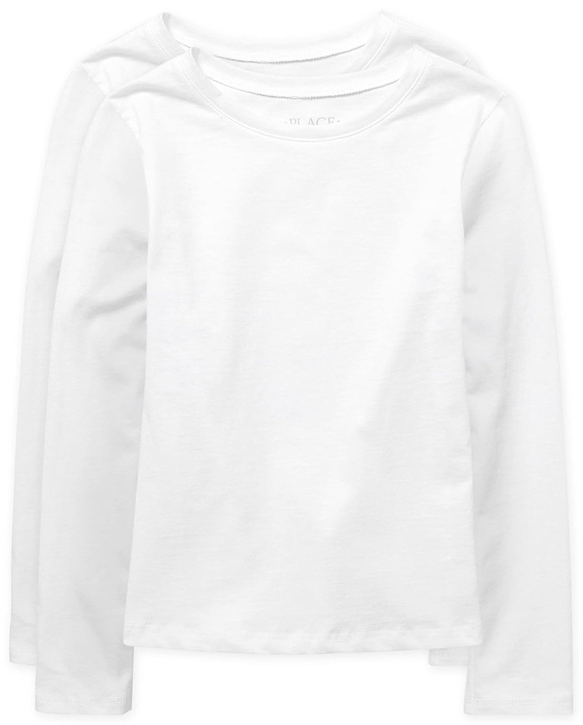 The Children's Place playeras básicas para niña, paquete de 2 - Blanco 2-PAQUETES - G