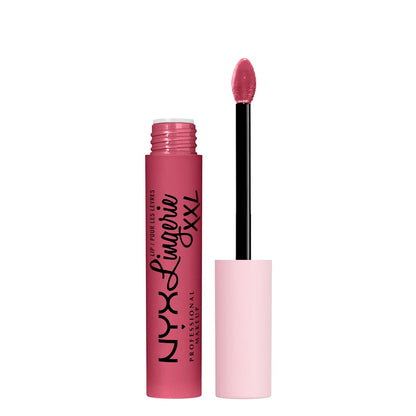 NYX Professional Makeup Lip Lingerie XXL Labial Líquido Mate Tono Rosa Nude - Rosa silenciado