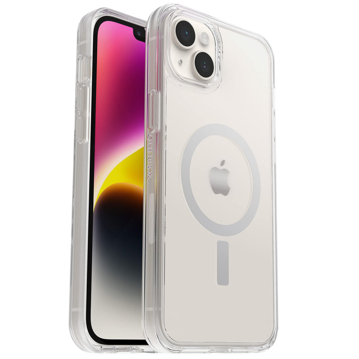 OtterBox Symmetry+ Antimicrobiana Funda para iPhone 14 Plus - Claro - Serie Symmetry+