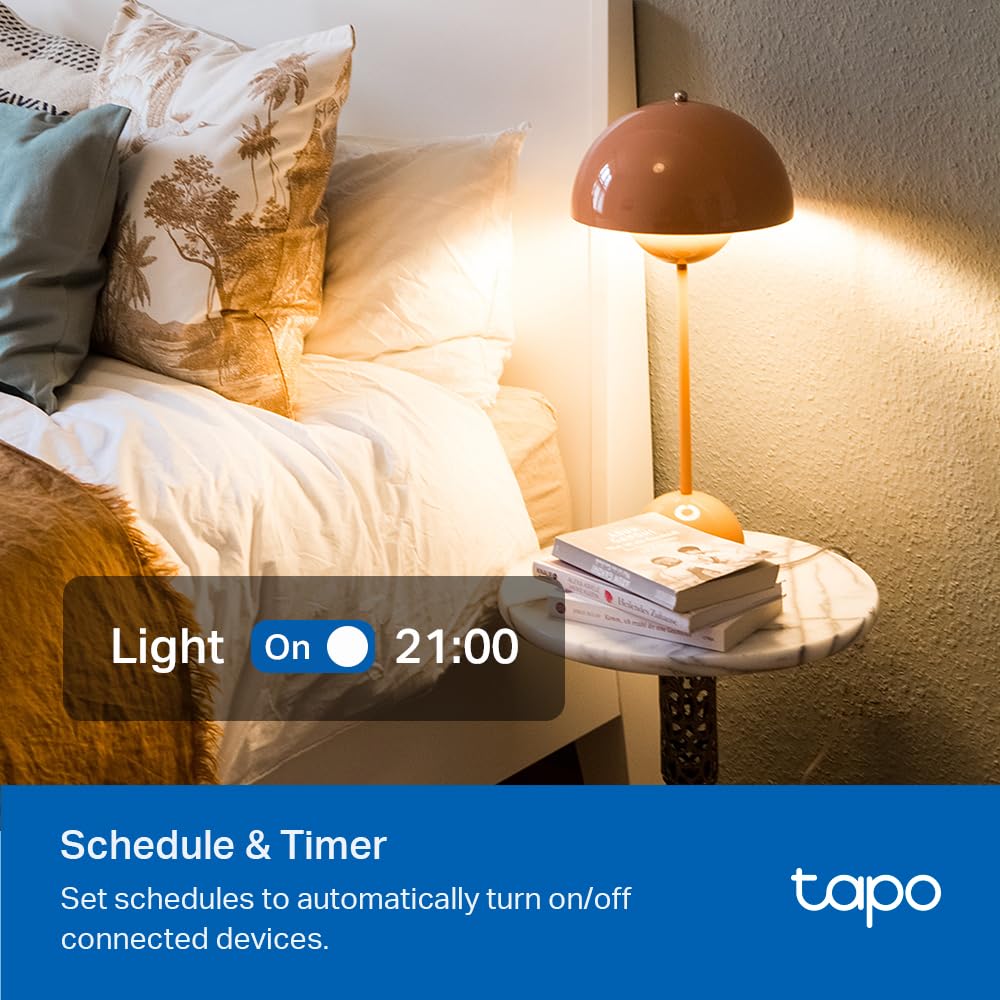 Tapo TP-Link P306, Multicontacto Inteligente, 6*outlets, 2*USB-A y 1* Puerto PD, Sensor de iluminación Ambiental Incorporado, Funciona con HomeKit, Alexa y Google.
