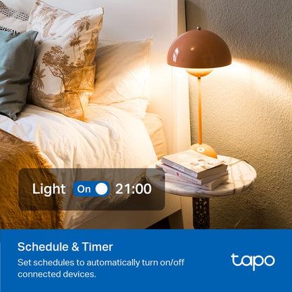 Tapo TP-Link P306, Multicontacto Inteligente, 6*outlets, 2*USB-A y 1* Puerto PD, Sensor de iluminación Ambiental Incorporado, Funciona con HomeKit, Alexa y Google.