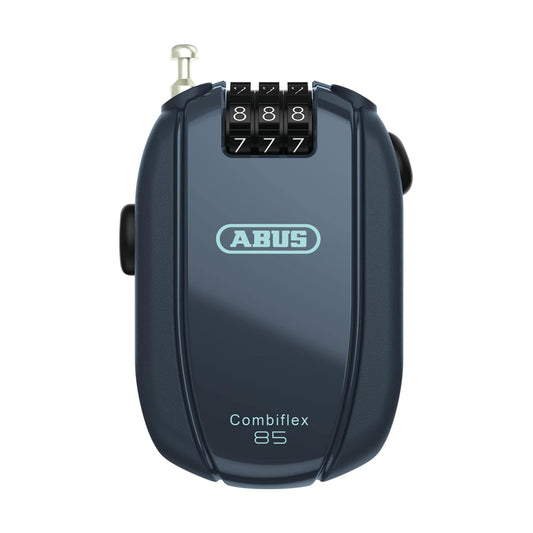 ABUS Cable antirrobo Combiflex – Candado para proteger esquís, casco, cochecito y equipaje – Break 85 – 85 cm de largo – 1,5 mm de grosor – con código numérico – Azul