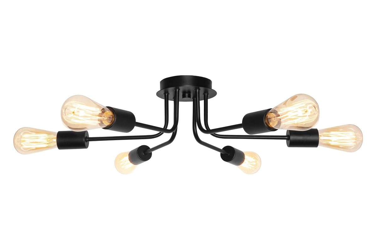 MAXXI MX-PF8071/N CANDIL DE 6 BRAZOS NEGRO