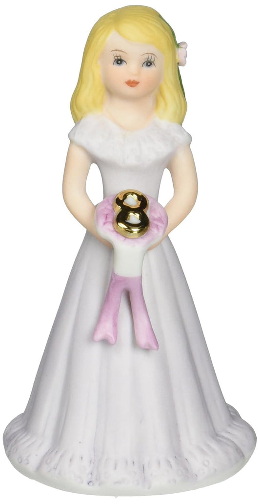 Enesco E2308 Growing up Girls from Blonde Age 8 Figurine 4.5 IN