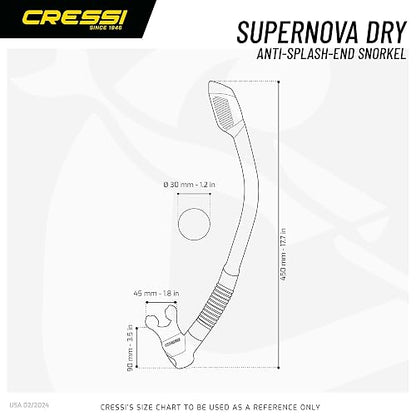 Snorkel Tubo Cressi Supernova Dry