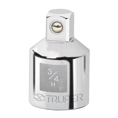 Truper A-5453, Adaptador para matraca de cuadro 3/4" a cuadro 1/2"