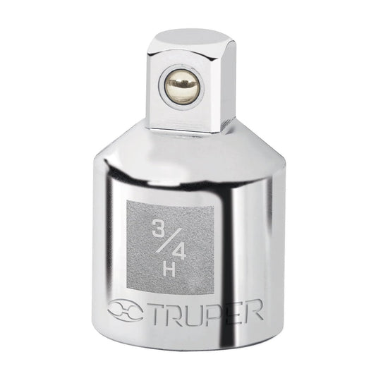 Truper A-5453, Adaptador para matraca de cuadro 3/4" a cuadro 1/2"