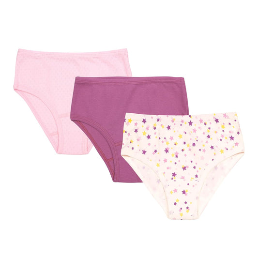 Baby Creysi Paquete de 3 Pantaletas para Niña de Algodón con Tejido Calado