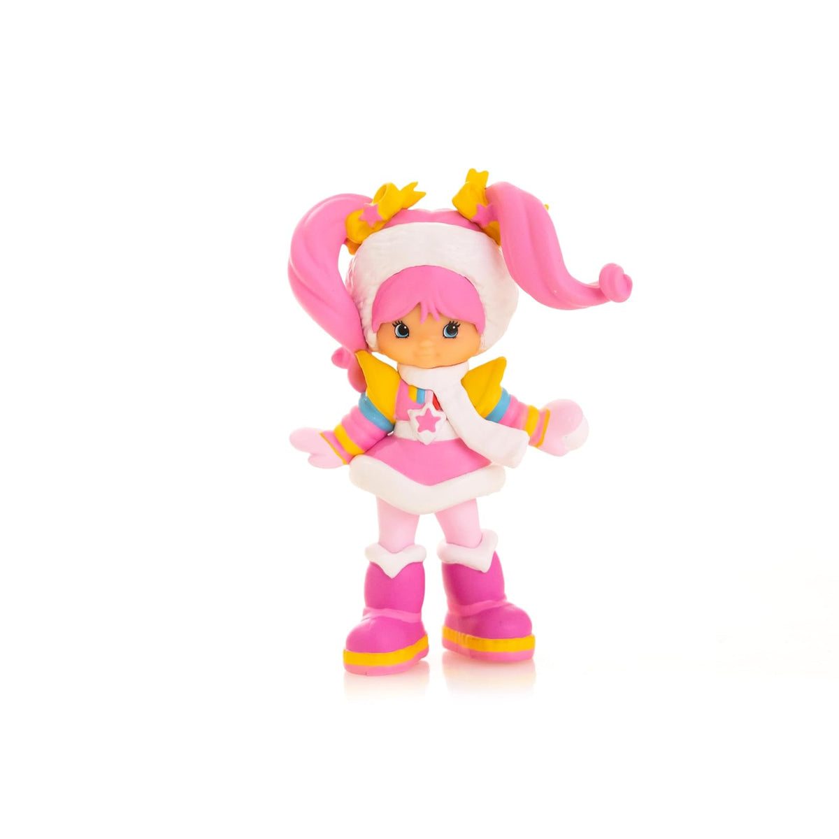 Rainbow Brite Tickled Pink Figura Cheebee | Rosa, 2.5 pulgadas, coleccionable, serie limitada invierno