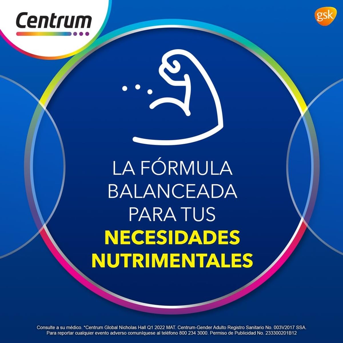 Centrum Multivitaminico Gender Adulto Hombre com Magnesio, Vitamina C, Calcio y Zinc, 60 Tabletas