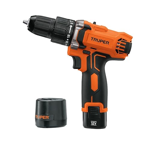 TRUPER ROTI-12AC, Rotomartillo/destornillador 3/8", 12V con 1 batería de 2Ah