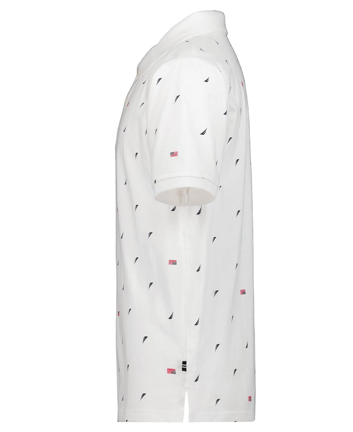 Nautica - Polo de Manga Corta con Estampado Completo, Cierre de botón, Suave y cómodo