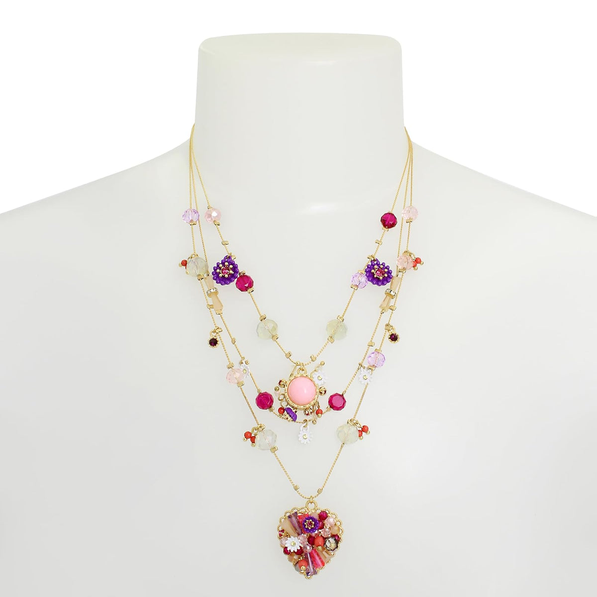 Betsey Johnson - Collar con dije de mariposa para mujer