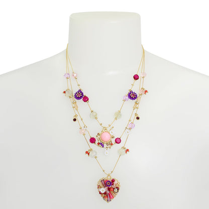 Betsey Johnson - Collar con dije de mariposa para mujer